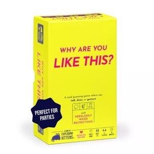 WHY ARE YOU LIKE THIS? A Card Guessing Game Where you Talk, Draw, or Gesture